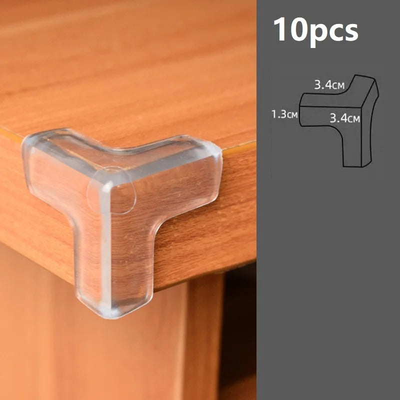 4Pcs/10Pcs Children Baby Safety Silicone Protector Table Corner Edge Protection Cover Children Anticollision Edge Guards