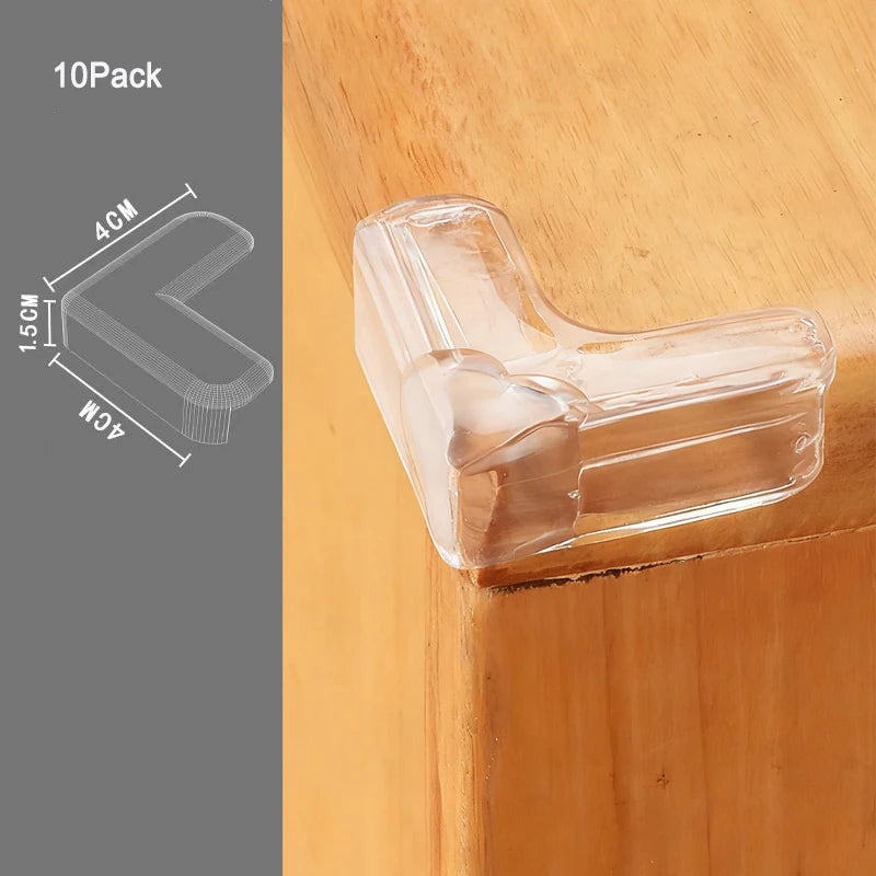 4Pcs/10Pcs Children Baby Safety Silicone Protector Table Corner Edge Protection Cover Children Anticollision Edge Guards