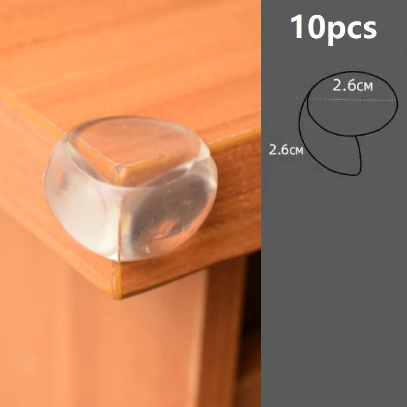 4Pcs/10Pcs Children Baby Safety Silicone Protector Table Corner Edge Protection Cover Children Anticollision Edge Guards