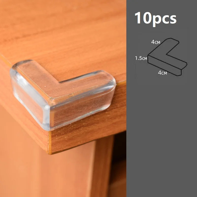 4Pcs/10Pcs Children Baby Safety Silicone Protector Table Corner Edge Protection Cover Children Anticollision Edge Guards