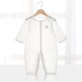 Baby Thin Summer Jumpsuit Clothes Short Sleeve Romper Boy Newborn Solid Girl Sleep Gown Infant Organic Cotton Rompers