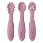 3PCS Baby Learning Spoons Utensils Set Newborn Feeding Spoon Set Toddler Scoop Weaning Cutlery Children‘S Tablewar